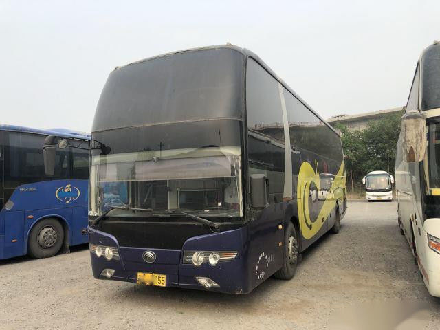 Gebruikt Yutong-Buszk6127 Dubbel Glas 50 Zetels Achtermotor Verlaten Leiding Dubbele Deuren