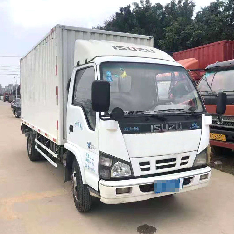 Tweede Hand 4.2m Van Used Light Duty 4x2 Isuzu 10 Ton Diesel Cargo Truck
