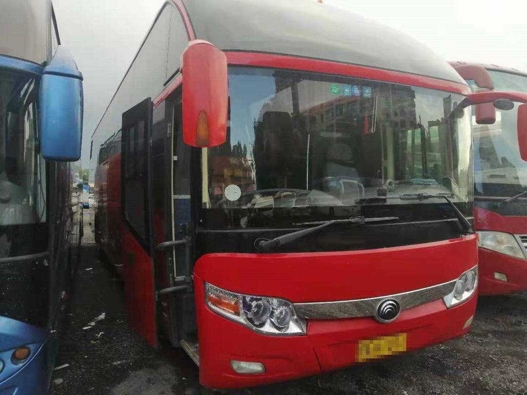 Gebruikte Yutong-Buszk6127 55 Zetels Verlaten Seerting-Luchtkussenchassis Achtermotor Euro III Gebruikte Reisbus voor Afrika