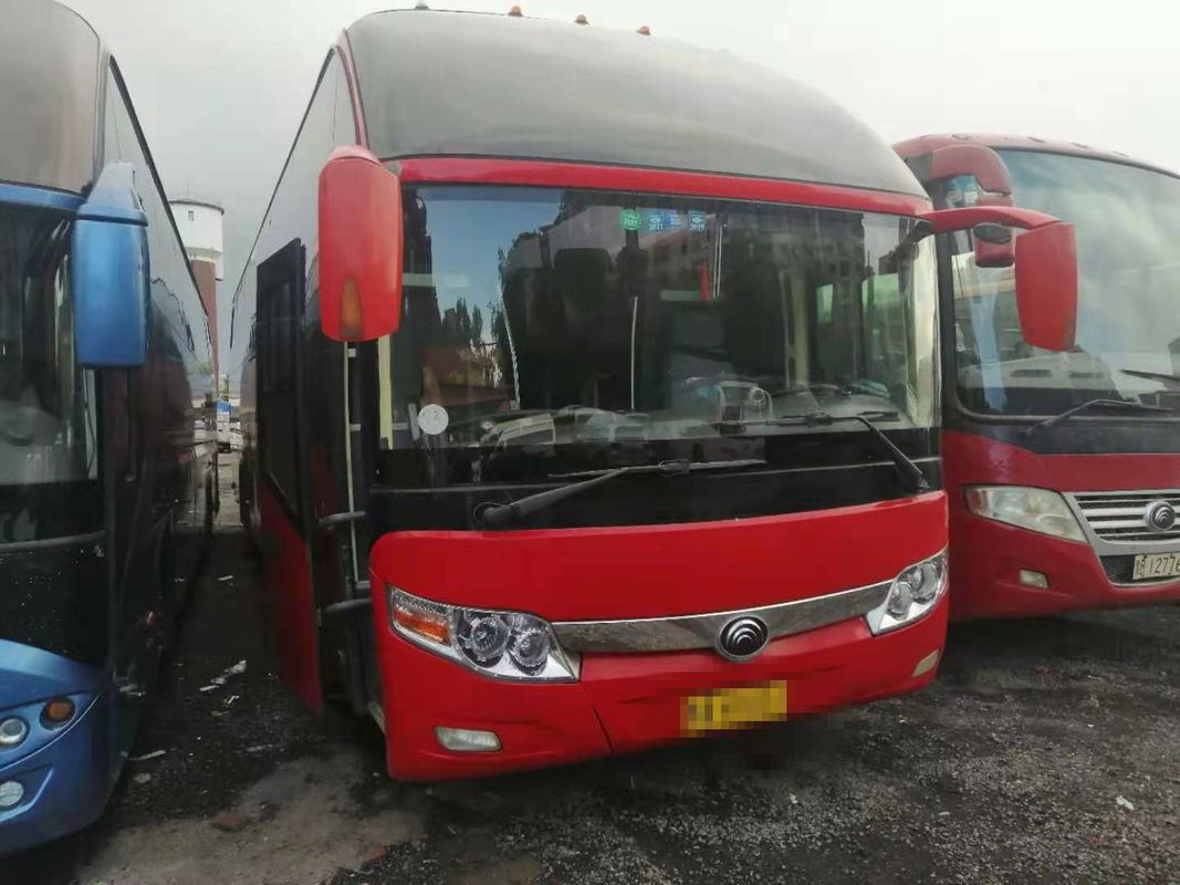Gebruikte Yutong-Buszk6127 55 Zetels Verlaten Seerting-Luchtkussenchassis Achtermotor Euro III Gebruikte Reisbus voor Afrika