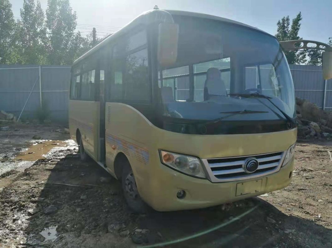 2010 Jaar 19 Zetels Gebruikte Yutong-Bus Modelzk6608 Linkeraandrijving Modelzk6608 Geen Ongeval 2 As