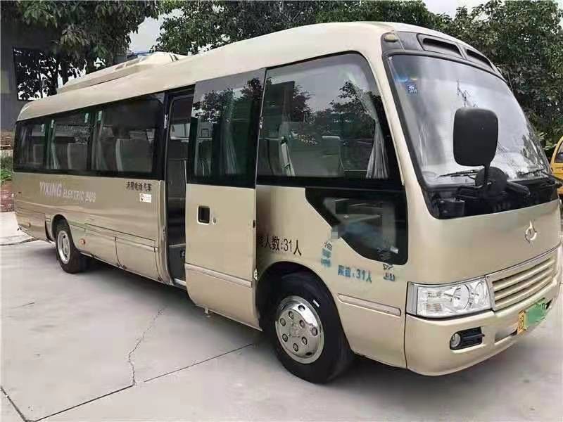 31 van de Onderlegger voor glazenbus Gebruikte Mini Bus Coaster Bus With van zetels 2016 Jaar Gebruikte Feiyan Elektrische de Motor Linkerleiding