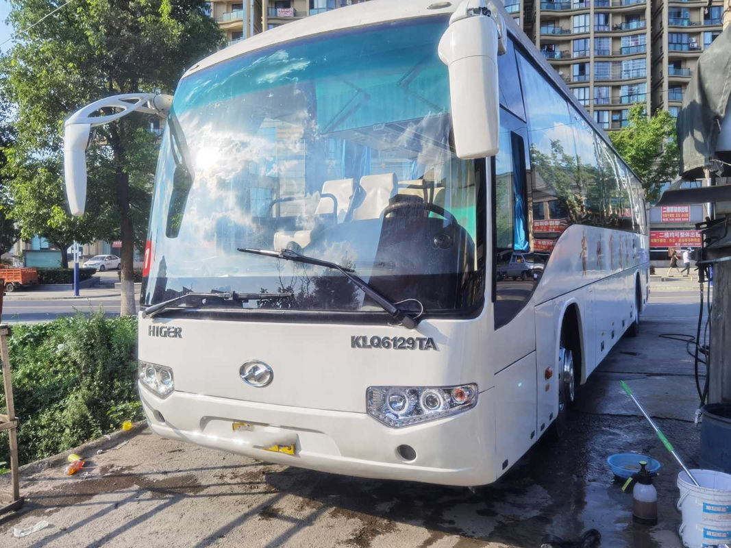 De gebruikte Hogere Modelklq6129 Goede Passagiers van de Bus Achtermotor vervoeren 53 de Motor215kw Euro III van Zetels Achterweichai per bus
