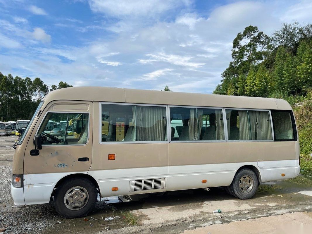 Toyota-Merk gebruikte de Motorbenzine Gebruikte minibus van de Onderlegger voor glazenbus 23-30seats 3RZ Toyota Verlaten Leiding
