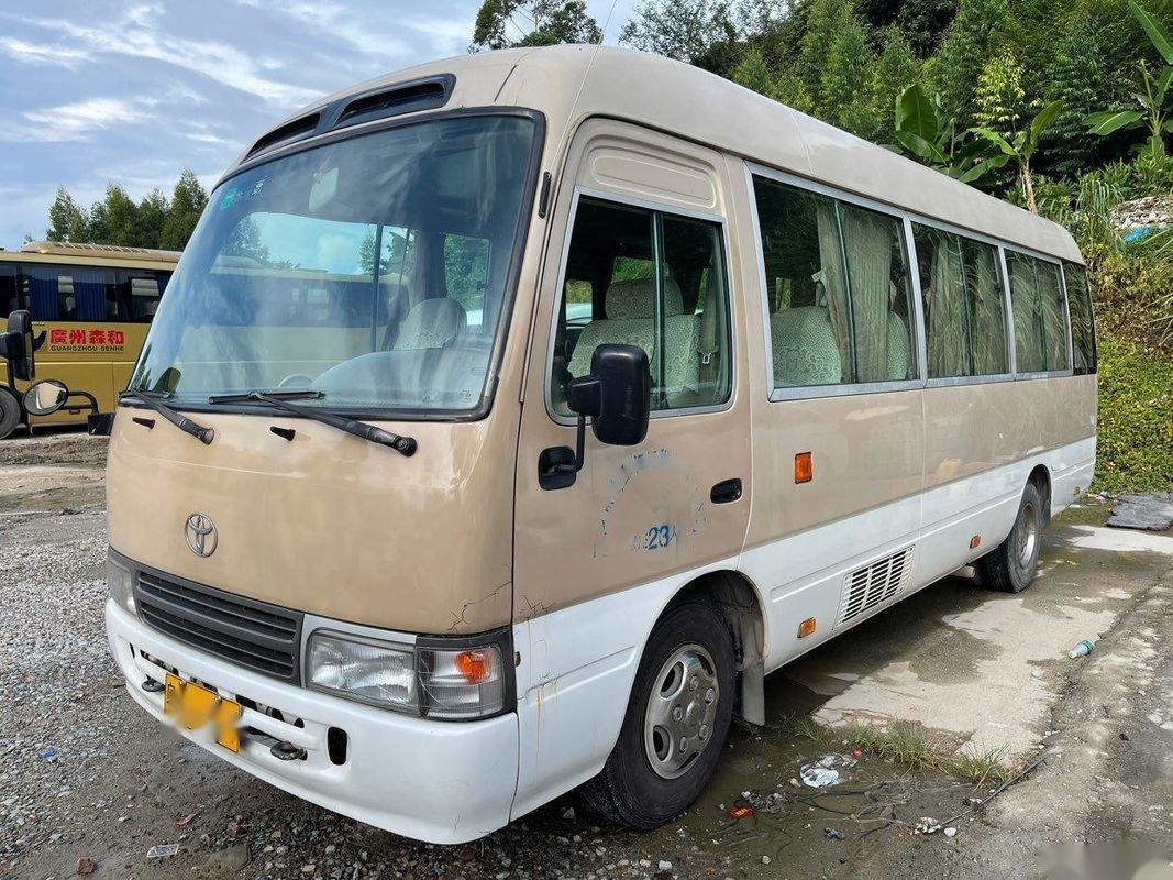Toyota-Merk gebruikte de Motorbenzine Gebruikte minibus van de Onderlegger voor glazenbus 23-30seats 3RZ Toyota Verlaten Leiding