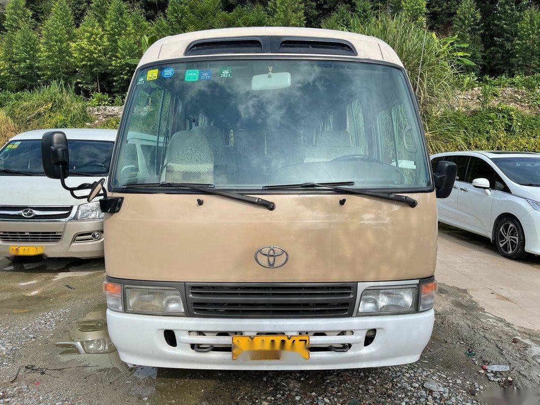 Toyota-Merk gebruikte de Motorbenzine Gebruikte minibus van de Onderlegger voor glazenbus 23-30seats 3RZ Toyota Verlaten Leiding