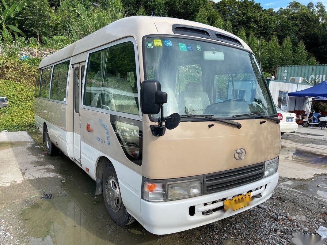 Toyota-Merk gebruikte de Motorbenzine Gebruikte minibus van de Onderlegger voor glazenbus 23-30seats 3RZ Toyota Verlaten Leiding