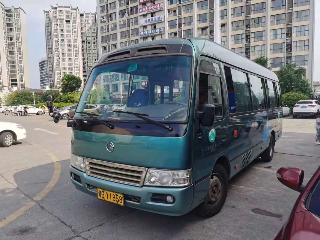 2015 Jaar 26 gebruikten de Zetels Gouden Dragon Coaster Bus, de Gebruikte Motor van Mini Bus Coaster Bus With Hino