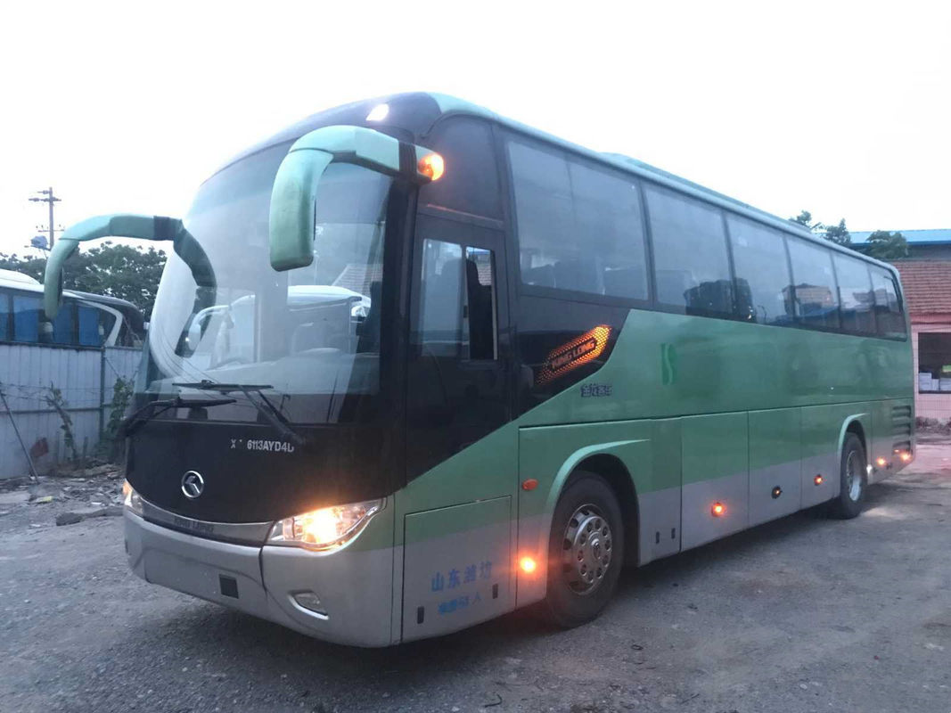 De Dubbele Deuren Gebruikte Bus Bus 51 van de Kinglongbus de Chassisxmq6113 Yuchai Achtermotor van het Zetelsluchtkussen