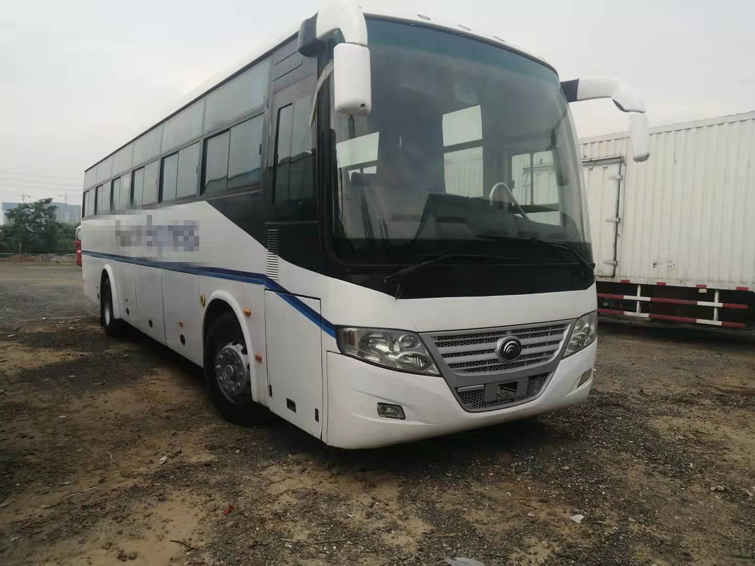 54 van de de Motorrhd Bestuurder van de zetels 2014 de Jaar Gebruikte Bus Voorbus ZK6112D van Steering Used Yutong Geen Ongeval