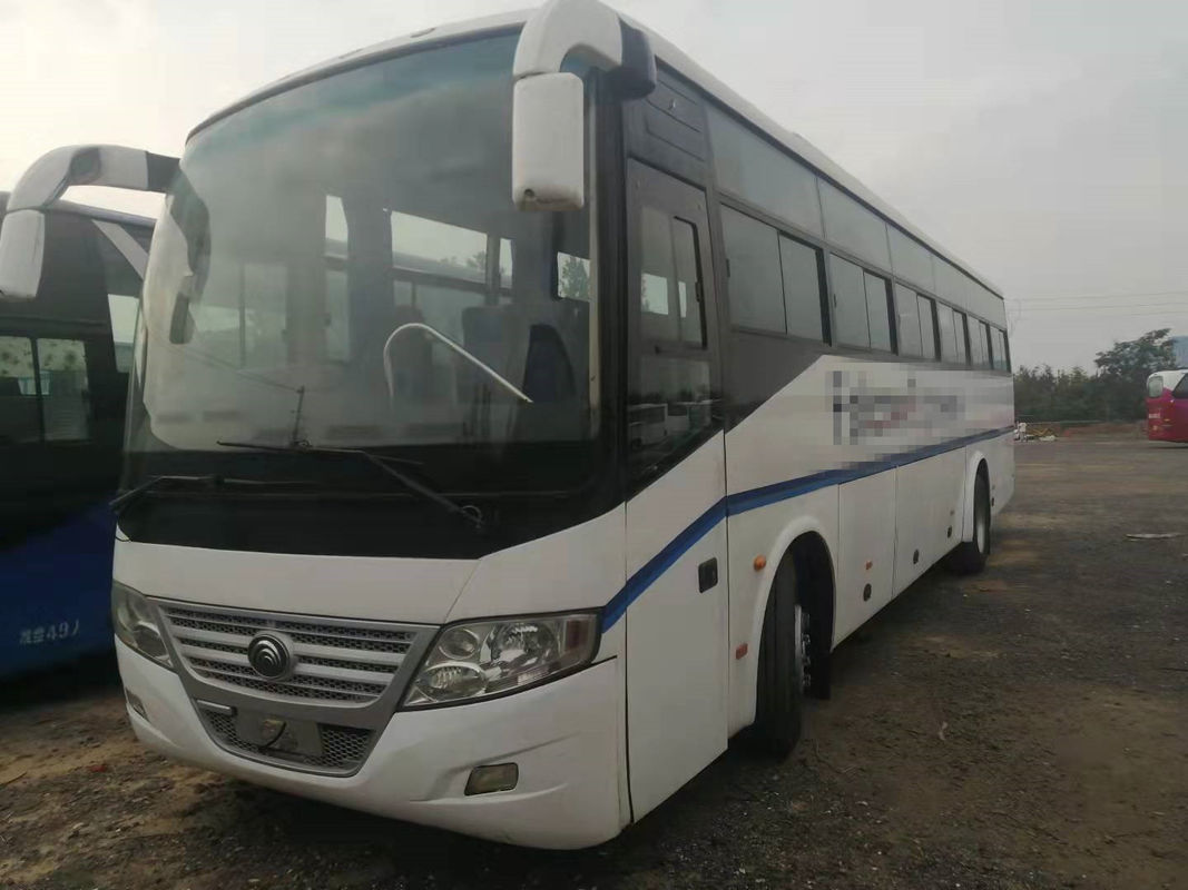 54 van de de Motorrhd Bestuurder van de zetels 2014 de Jaar Gebruikte Bus Voorbus ZK6112D van Steering Used Yutong Geen Ongeval