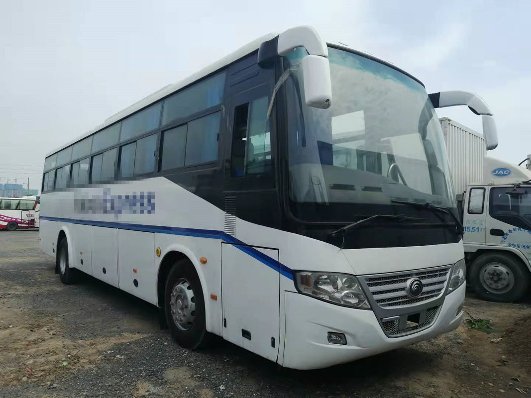 54 van de de Motorrhd Bestuurder van de zetels 2014 de Jaar Gebruikte Bus Voorbus ZK6112D van Steering Used Yutong Geen Ongeval