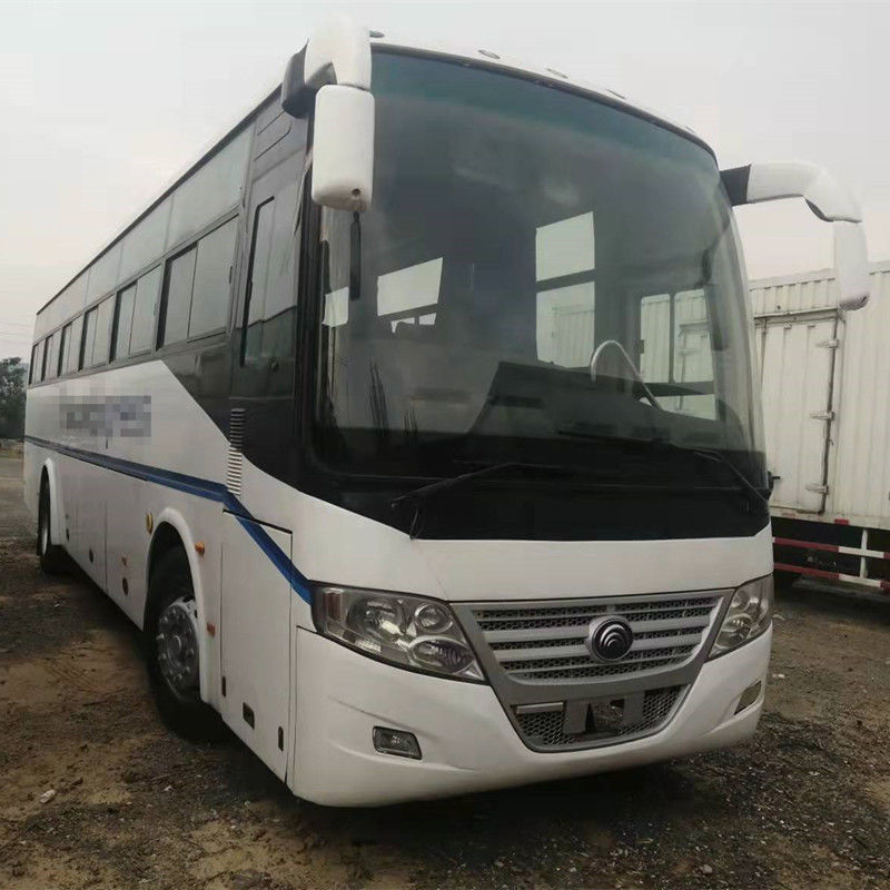 54 van de de Motorrhd Bestuurder van de zetels 2014 de Jaar Gebruikte Bus Voorbus ZK6112D van Steering Used Yutong Geen Ongeval