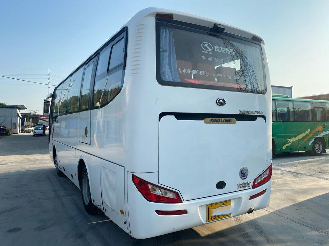 De gebruikte Reisbus Kinglong XMQ6802 gebruikte Bus 34 van het de Motor Euro 5 Staal van Zetelsyuchai Chassishoogte - kwaliteit