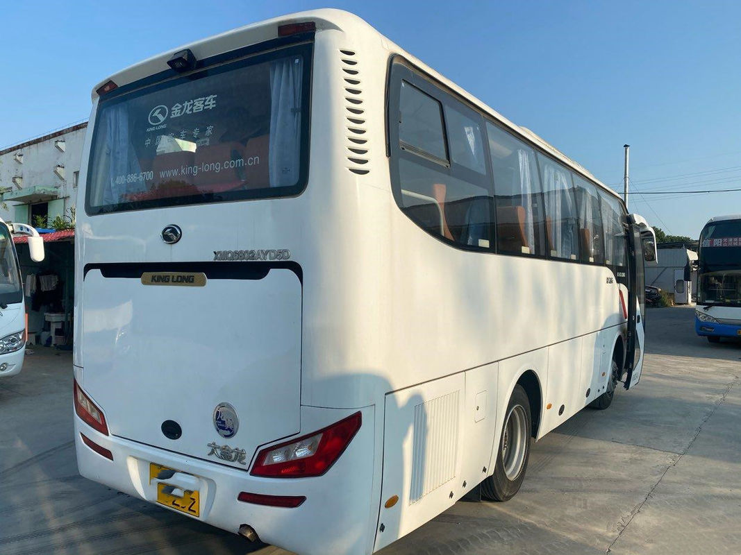 De gebruikte Reisbus Kinglong XMQ6802 gebruikte Bus 34 van het de Motor Euro 5 Staal van Zetelsyuchai Chassishoogte - kwaliteit