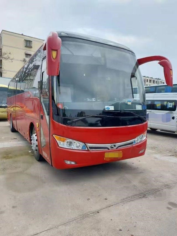 Kinglong Gebruikte Bus XMQ6101 Sightseeingsbus Yuchai 6 Chassis van het de Busstaal van de Versnellingsbak260hp Stad 45 Zetels