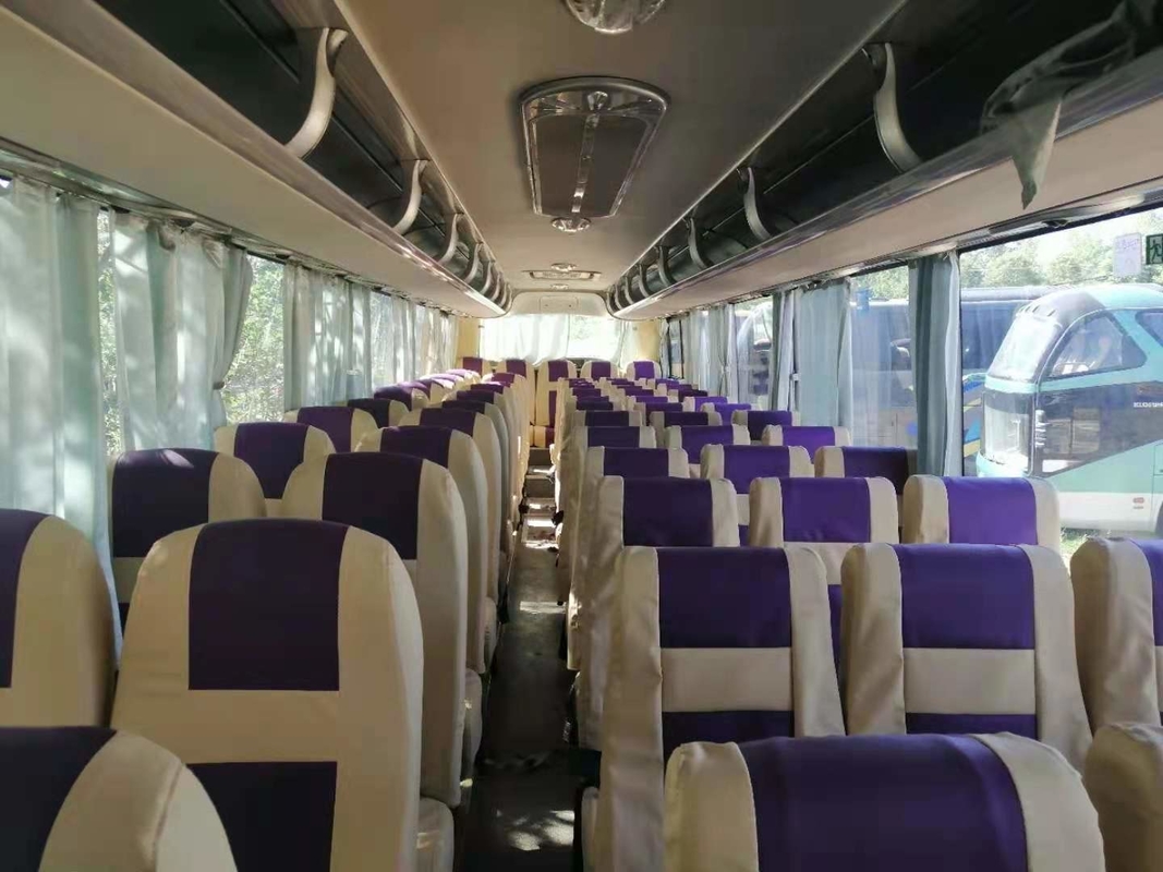 Gele Yutong Gebruikte de Steun Diesel a/c Twee van de Reisbus ZK6122 61 Seat LHD Deuren