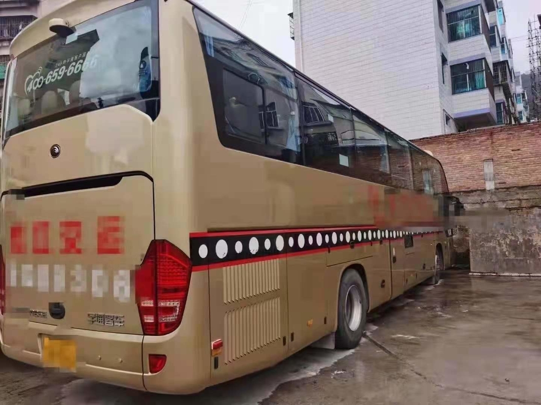 2018 de Jaar Gebruikte Bus Zk6122 50 van de Busyutong Gebruikte Reis de Steun Diesel a/c van Seat Lhd Gouden Kleur