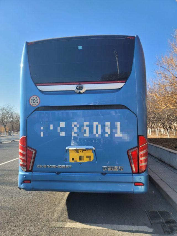 Dubbel Achteraxle bus used yutong bus ZK6148 56 Zetels 2019 Jaar WP.10