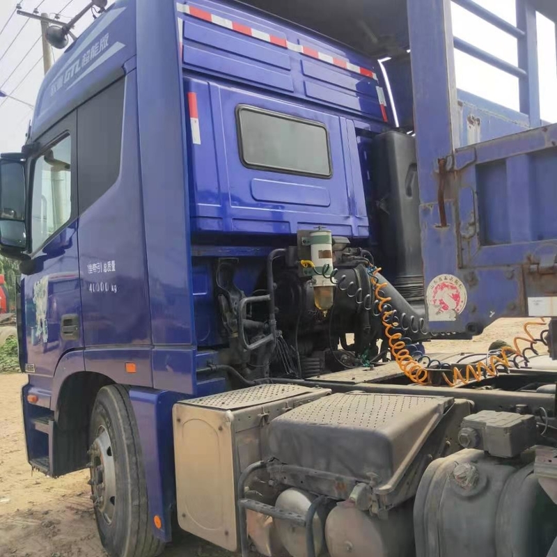 Gebruikte de Stortplaatsvrachtwagen van ETX vervoert de 430HP Tweede Hand 25 t-Ladingsvrachtwagen Drie As per bus