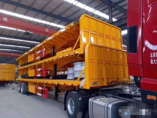 Op zwaar werk berekende Flatbed 13m laag-Bedoplegger voor het Gebruik van de Fabriekscontainer