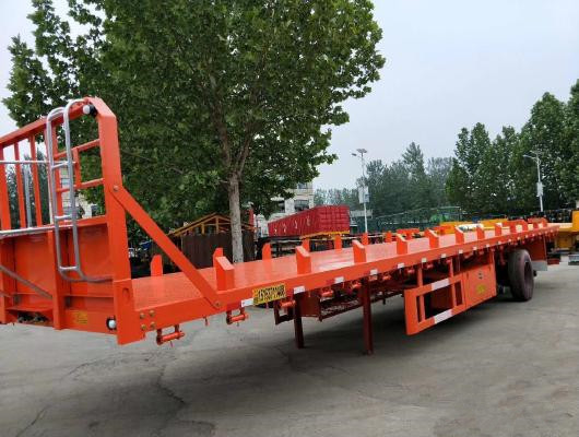 Op zwaar werk berekende Flatbed 13m laag-Bedoplegger voor het Gebruik van de Fabriekscontainer