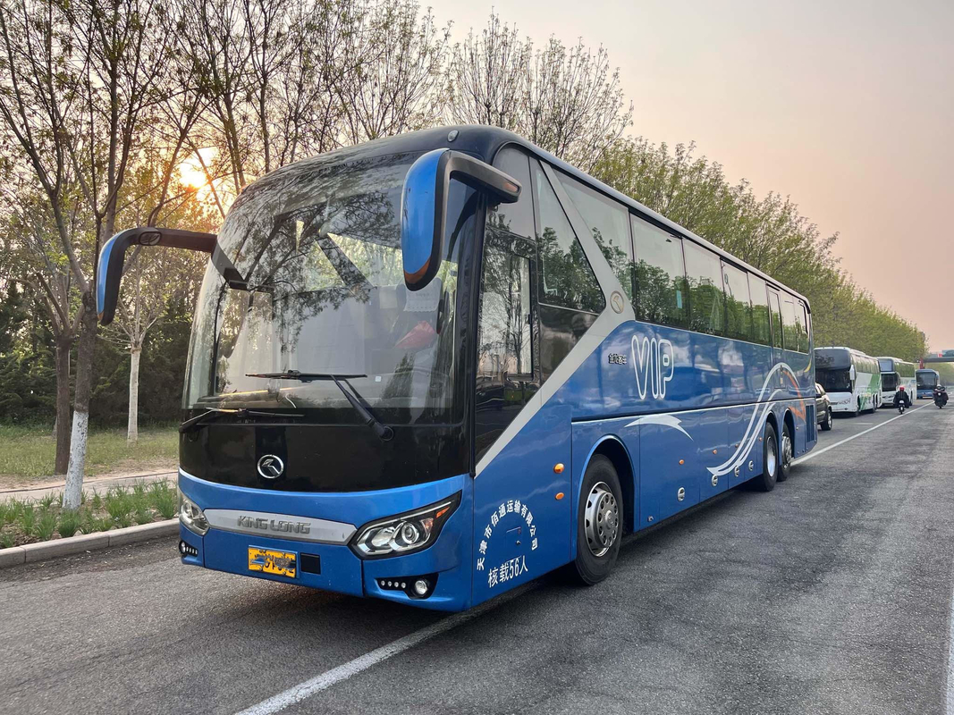 De Kinglongbus Nieuwe XMQ6135 gebruikte Bus Buses 56 Zetels LHD Front Engine Double Axle