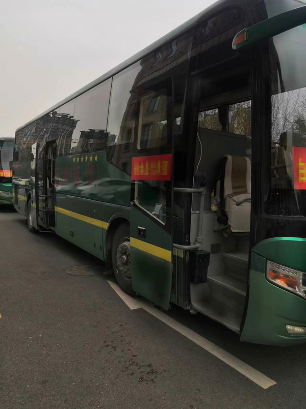 2019 Jaar 49 Zetels Gebruikte Yutong-van de Aandrijvingsbussen van Busbus left hand Achter de Motorbus