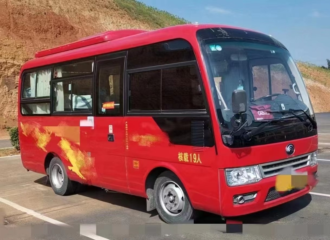 2017 Jaar 19 Zetels Gebruikte Yutong-Bus Modelzk6609d Mini Bus Left Hand Drive Front Engine 2 As