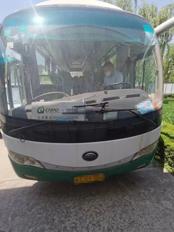 35 Zetels gebruikten Yutong-Bus ZK6809 voor de Verkoop Gebruikte Leiding van Mini Bus LHD met Goedkope Prijs