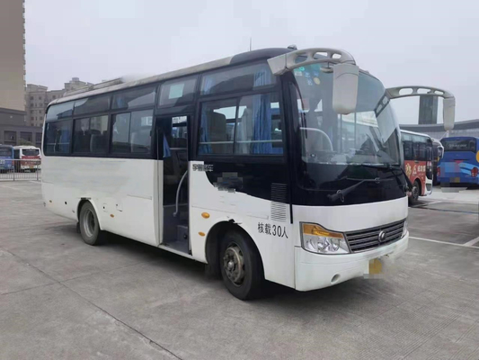 ZK6752D1 gebruikte Mini Yutong Front Engine Coach-Bus 30 de Rechtse Bestuurder Passenger Bus van Seat