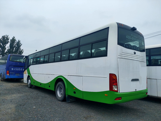 Gebruikte van de de Plaatlente van Yutong Front Engine Bus Lhd /Rhd van de de Opschortingspassagier Bus 53 Zetels Zk6112d
