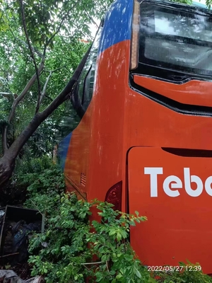 60 Zetels Gebruikte Wuzhoulong-Bus met Dieselmotor RHD die GEEN Ongeval sturen