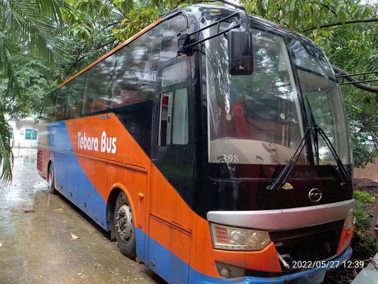 60 Zetels Gebruikte Wuzhoulong-Bus met Dieselmotor RHD die GEEN Ongeval sturen
