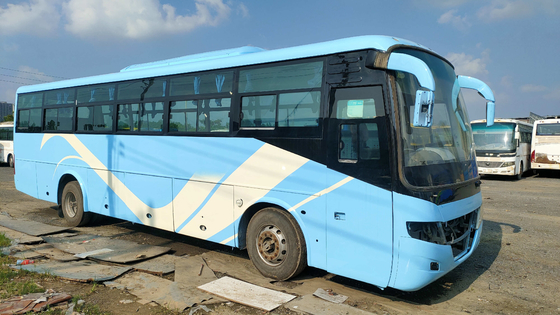 Passagiersbus Yutong Zk6112d Front Engine 60seats LHD/Venster van de Kilometersilding van RHD het Lage