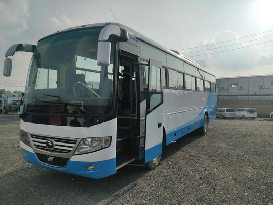 De juiste Bussen van Yutong Front Engine Coach Zk 6112d 3 van de Leidingsbus 45000km Goede Banden