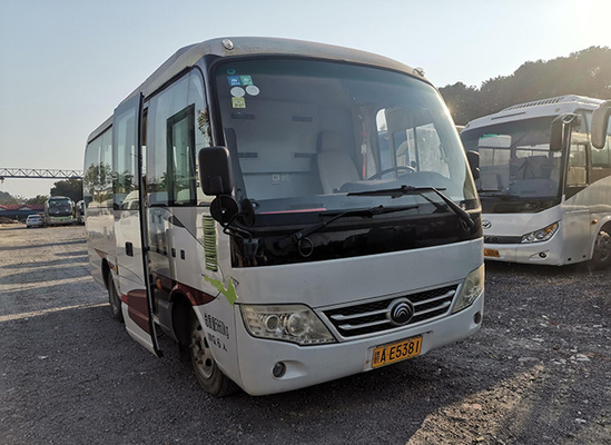 6 de Bus Mini City Travelling Diesel Engine Rechtse Rive 132KW van Yutong van de zetels Tweede Hand