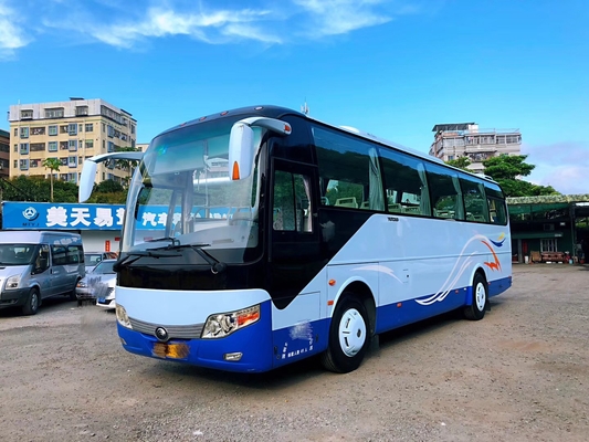 Bussen 49 van tweede Handforens Gebruikte Yutong de Dieselmotorvervoer van Zetelsrhd Lhd