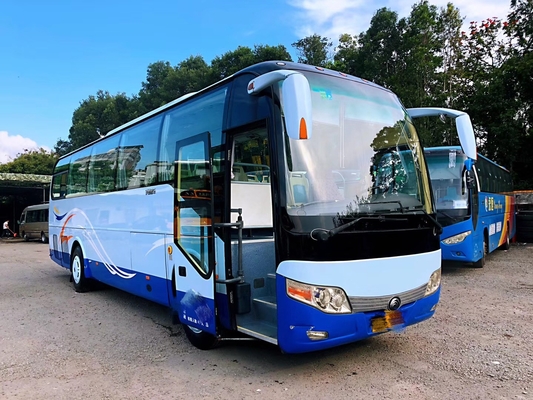 Bussen 49 van tweede Handforens Gebruikte Yutong de Dieselmotorvervoer van Zetelsrhd Lhd