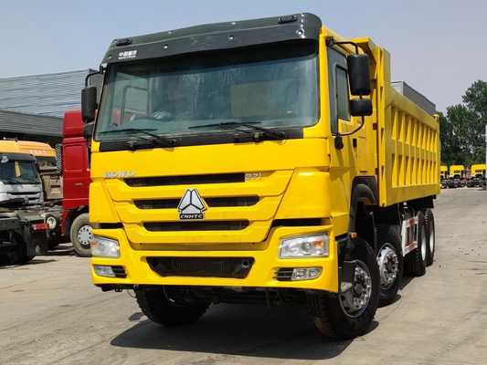 De gebruikte van Diesel van het de aandrijvingshowo Merk Vrachtwagens Nieuwe Tipper Truck 8*4 Rechtse Chineesvrachtwagen 371-375-420hp