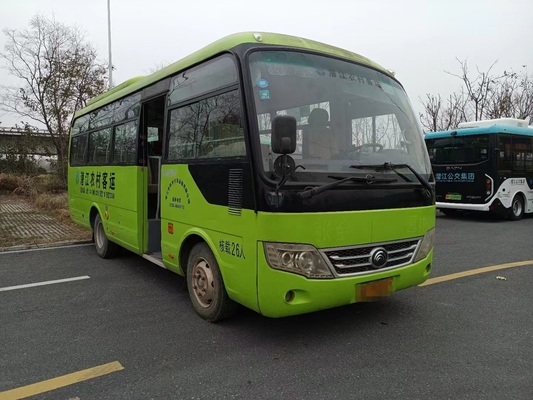 Gebruikt Mini Coach ZK6729d Youtong Front Engine Yuchai 4buses in Voorraad 26seats
