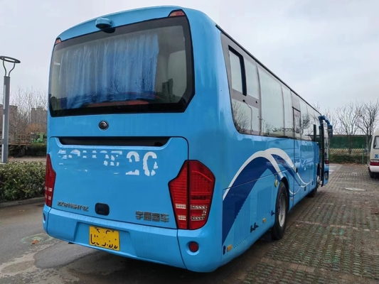 Gebruikte Motor Twee van Busbus double glass Yutong Zk6115 60seats Yuchai Deuren met Luchtvoorwaarde