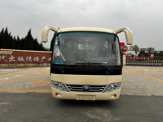 Gebruikt Mini Coach Front Engine 19 van de de Airconditioner Tweede Hand van de Zetelsdieselmotor de Bus ZK6609D van Yutong