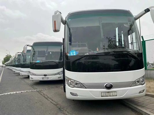 Gebruikte Witte Kleur 50 de Lente van van het Zetelsblad 2018 van de de Motor 2de Hand van de Jaar de Middendeur Zeldzame Bus ZK6119 van de Luxebus van Yutong