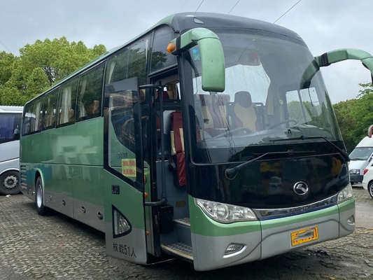 De gebruikte Luxe vervoert 51 van het de Randgewicht van de Zetels Groene Kleur 12000kg EURO IV Yuchai-de Bus XMQ6113 LHD/RHD van Motorkinglong per bus