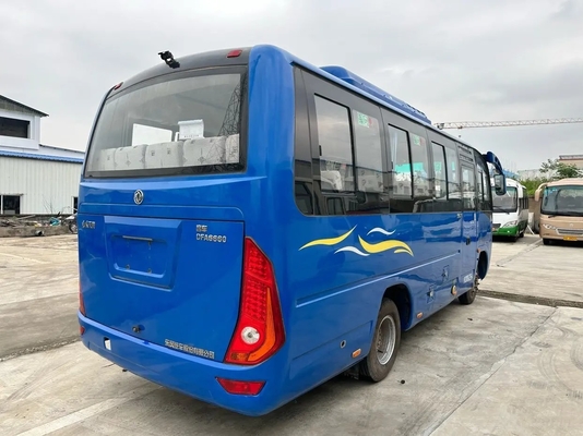 De gebruikte Kleine Busblauw kleuren van de Aandrijvingsdongfeng van 25 de Motor130hp de Glijdende Vensters van Zetelsyuchai Linkerbus DFA6660