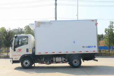 De gebruikte Ladingsvrachtwagens die Capaciteit 10m ³ laden koelden Merk van de Wijze het Linkerdirve HOWO van de Vrachtwagen4×2 Aandrijving