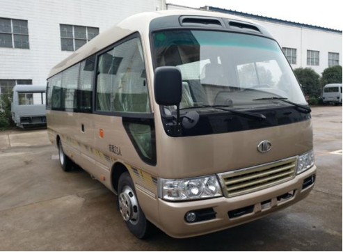 Gebruikte kleine bus Chinees merk Mudan Minibus 23 zitplaatsen rechtsgestuurd