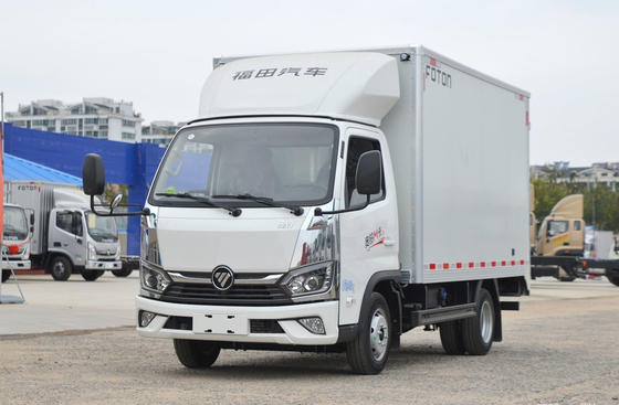 Gebruikte kleine vrachtwagens Foton Cargo Truck Single Cab 3.6 meter hoog 122 pk