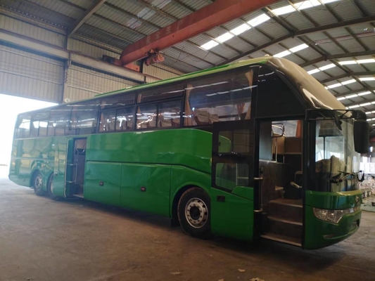 Dubbeldeff gebruikte Yutong bussen ZK6147 Youngtong Weichai motor 61 zitplaatsen airbag